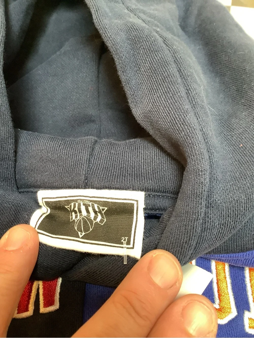 Kith New York Colorblock Hoodie - Navy & Royal Blue